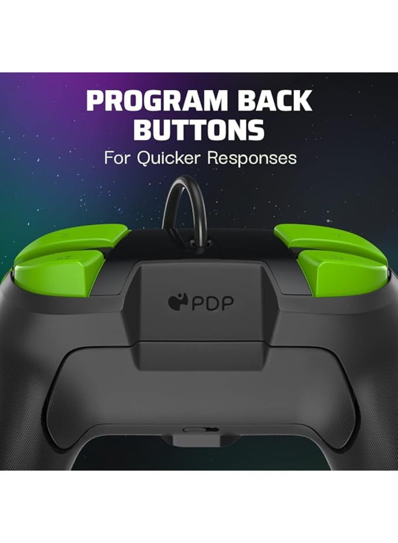 pdp - Rematch Wired Controller 1-UP Glow in the Dark Officially Licensed by Nintendo - Customizable buttons, sticks, triggers, and paddles - Ergonomic Controllers - Image 1