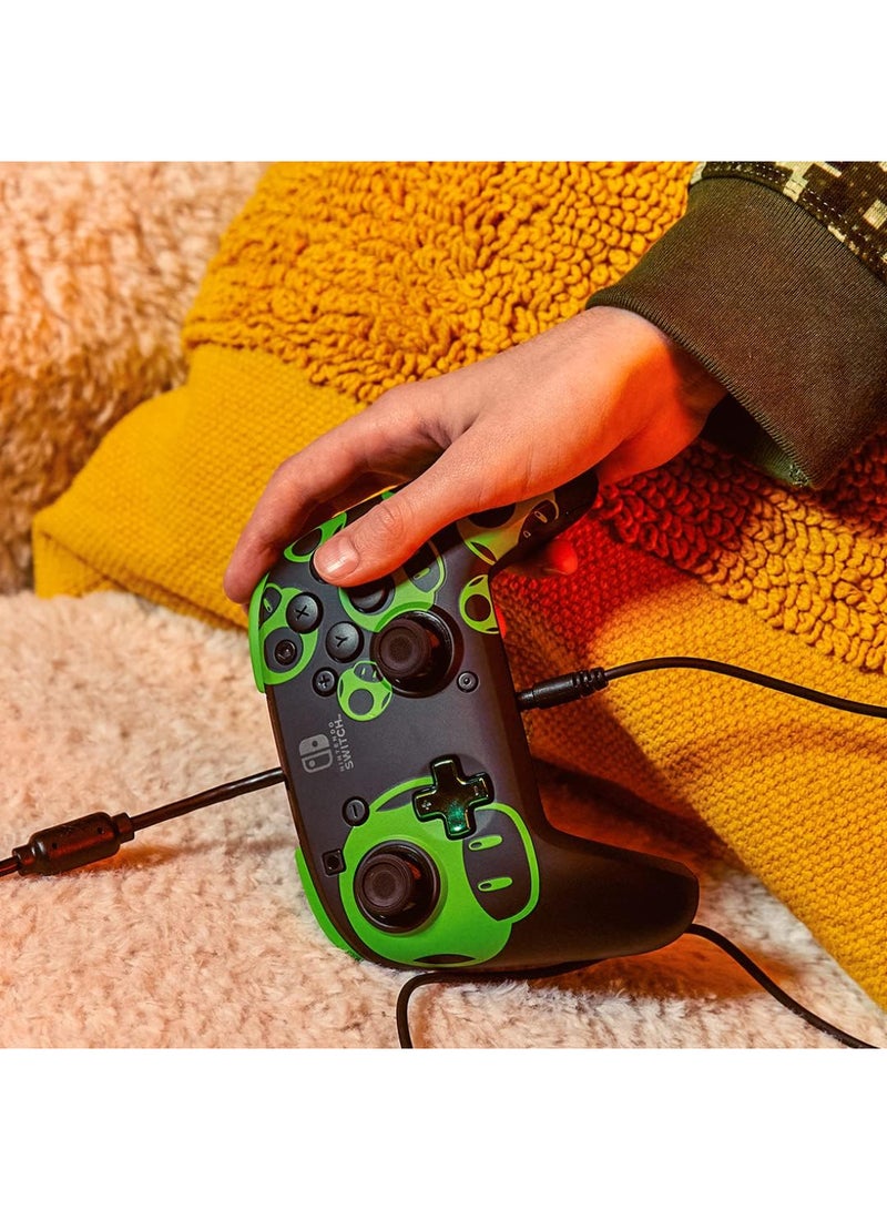 pdp - Rematch Wired Controller 1-UP Glow in the Dark Officially Licensed by Nintendo - Customizable buttons, sticks, triggers, and paddles - Ergonomic Controllers - Image 1