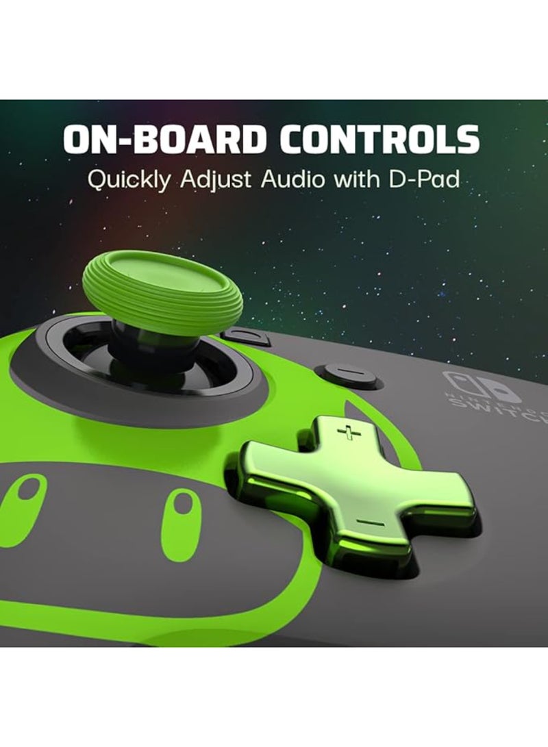 pdp - Rematch Wired Controller 1-UP Glow in the Dark Officially Licensed by Nintendo - Customizable buttons, sticks, triggers, and paddles - Ergonomic Controllers - Image 1