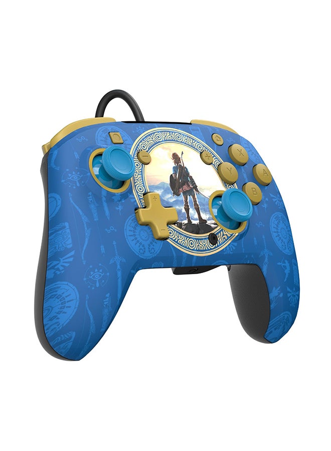 pdp - Rematch Nintendo Switch Hyrule Blue Wired Controller - Image 1