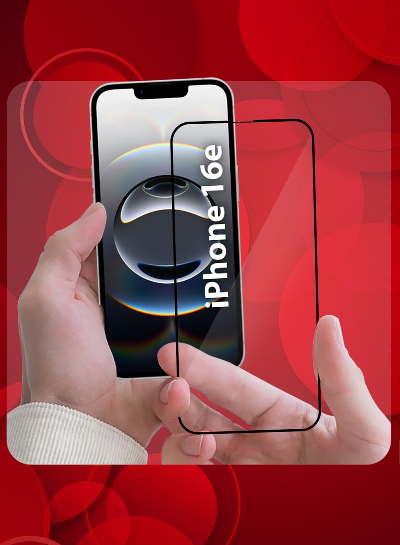 مارجون iPhone 16e Screen Protector Tempered Glass, Protective Film Easy Installation Bubble Free Clear-1 - Image 3