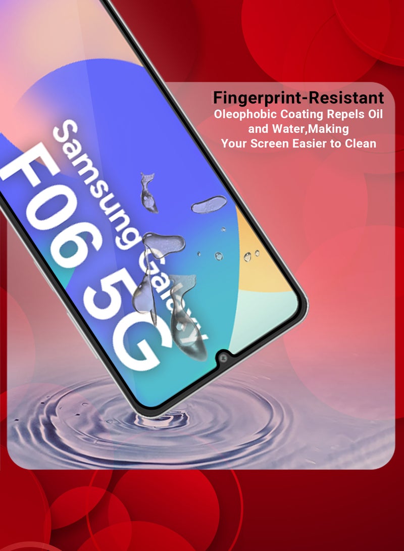 MARGOUN Samsung Galaxy F06 5G Screen Protector Tempered Glass, Protective Film Easy Installation Bubble Free clear-1 - Image 3