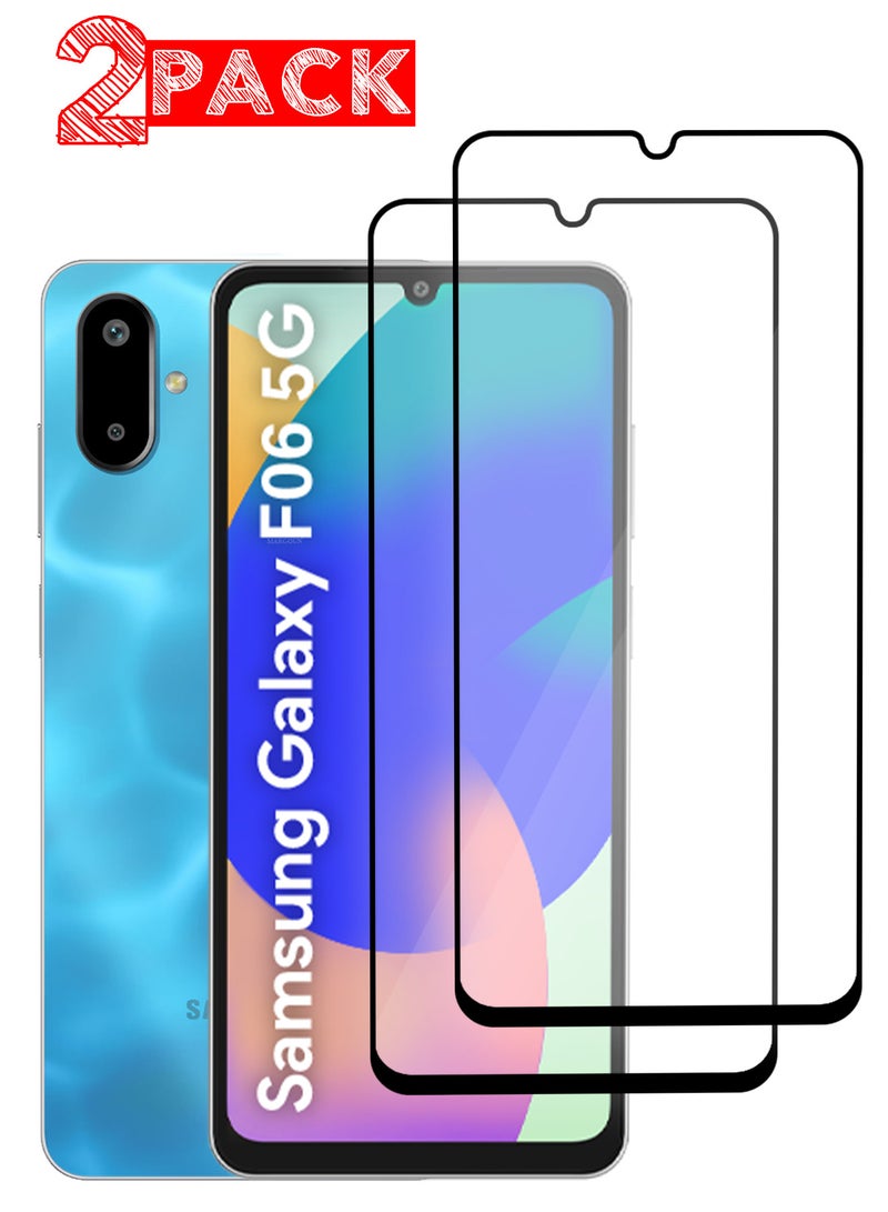 MARGOUN Samsung Galaxy F06 5G Screen Protector Tempered Glass 2 Pack, Protective Film Easy Installation Bubble Free clear-2 - Image 1