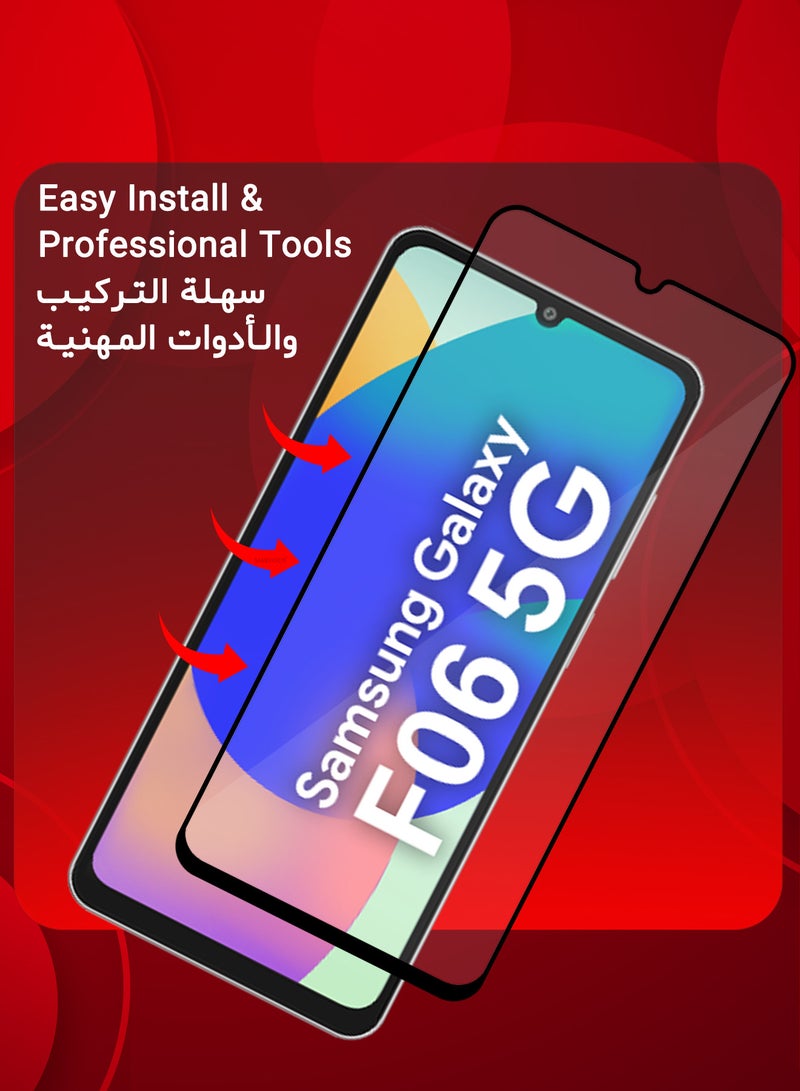 MARGOUN Samsung Galaxy F06 5G Screen Protector Tempered Glass 2 Pack, Protective Film Easy Installation Bubble Free clear-2 - Image 5