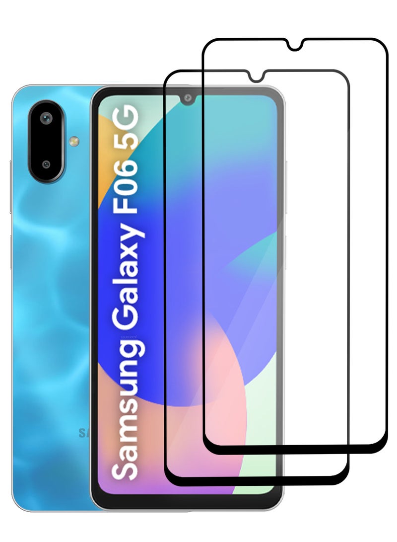 MARGOUN Samsung Galaxy F06 5G Screen Protector Tempered Glass 2 Pack, Protective Film Easy Installation Bubble Free clear-2 - Image 3