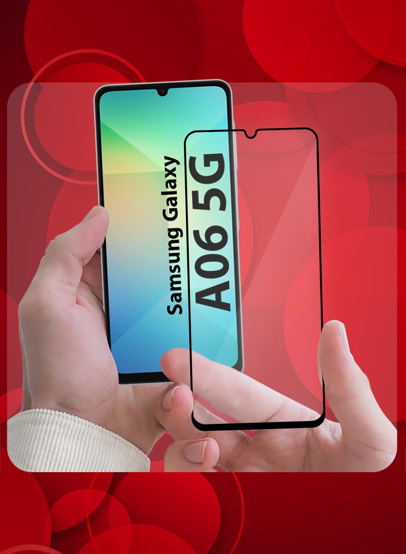 مارجون Samsung Galaxy A06 5G Screen Protector Tempered Glass, Protective Film Easy Installation Bubble Free clear-1 - Image 3