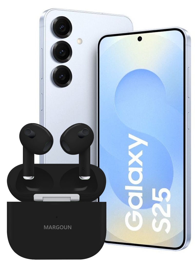 MARGOUN - Wireless Earbuds 3rd Generation for Galaxy S25 Ultra, Bluetooth Headphones With Charging Case, In-Ear Headphones Hi-Fi Stereo Sound Noise Reduction - Black Black - Image 1