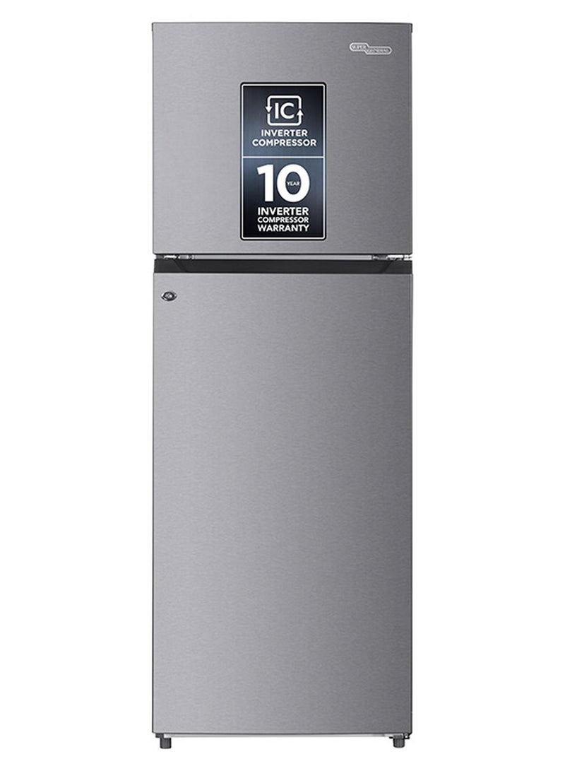 SUPER GENERAL 410L Gross &333L Net Capacity Top Mount Double Door Refrigerator with Dual Inverter Compressor, Total No Frost and LED Lighting SGR415IE Inox - Image 1