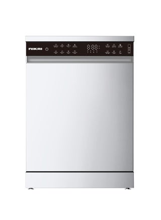 Freestanding Dishwasher - 15 Place Settings, 8 Wash Programs, Ultra-Quiet (42 dB), Energy Efficient, Advanced 3 Layer Spray Arms, Extra Dry System, Dual Wash, Adjustable Rack NDW158SS Silver - pnsku/N70159873V/45/_/1741331081/1cbfe471-efe6-44f2-8ad6-e059b09d641a