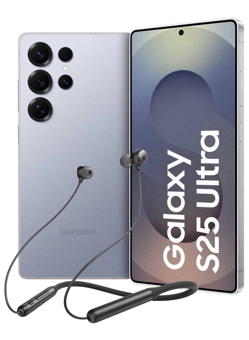 MARGOUN U2i Wireless Neckband Headphones for Galaxy S25 Ultra, USB-C Fast Charging Foldable Lightweight Waterproof Headphones Soundcore Life  - Black Black-s25u - Image 1