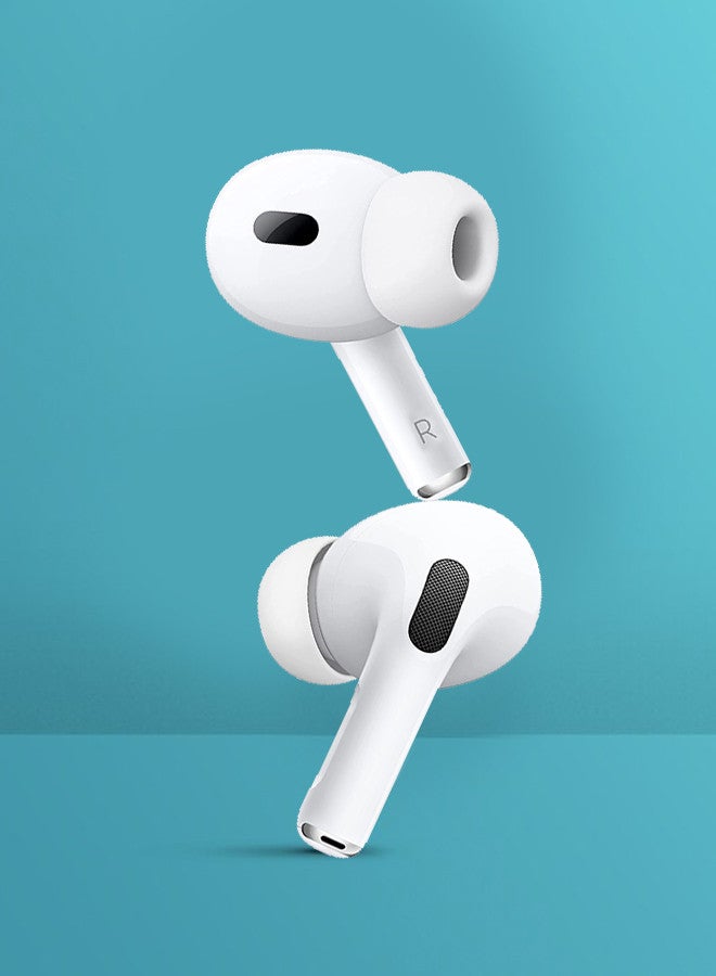 MARGOUN Wireless Earbuds Pro 2 for Samsung Galaxy S25 with Charging Case, Bluetooth Sport In-Ear Headphones Hi-Fi Stereo Sound Noise Reduction - White White-AP1 - Image 2