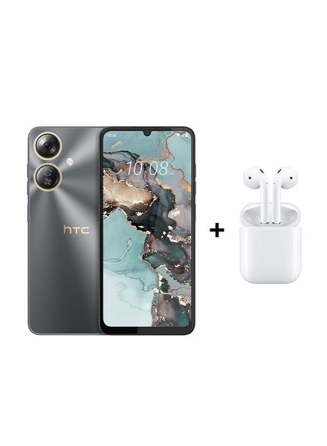 إتش تي سي Wildfire E5 Plus 4G Dual SIM Grey 12*(6+6) GB RAM 128GB + Nextbot TWS Wireless Earbuds - Middle East Version  - Image 1