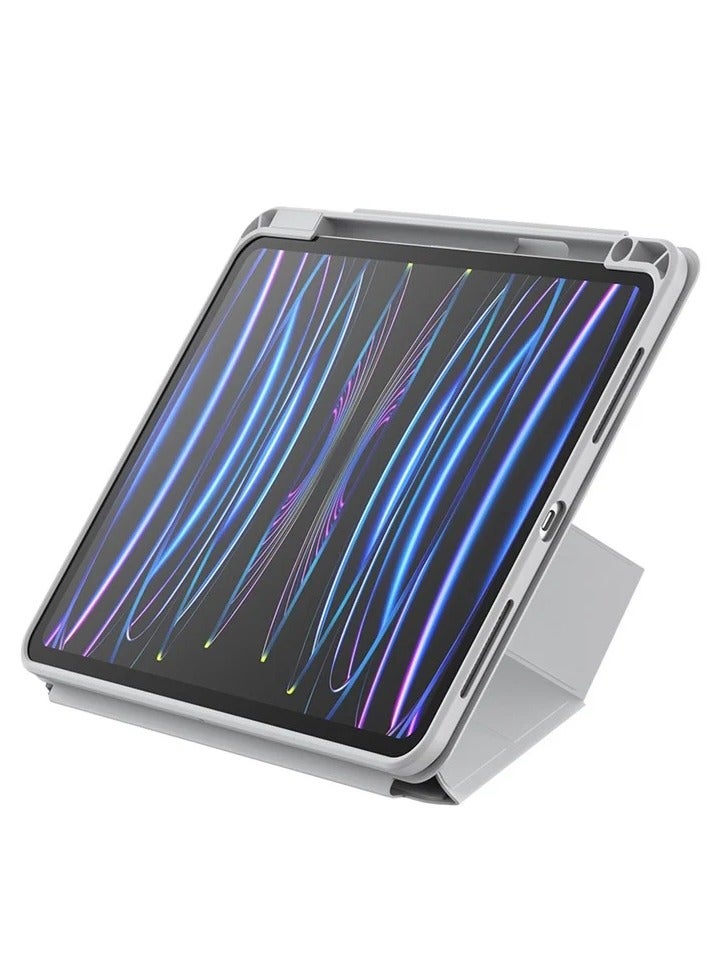 بيسوس Baseus Minimalist Series Magnetic Case for Pad Pro 11-inch (2018/2020/2021/2022) /Pad Air 4/Air 5/Air6 10.9-inch, Light Gray Light Gray - Image 4
