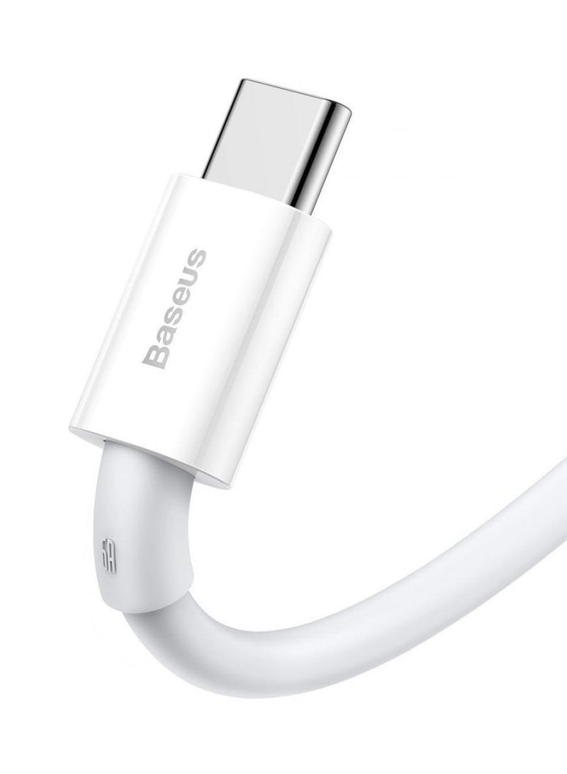 Baseus Superior Series Fast Charging Data Cable USB to Type-C 66W 1m - White - Image 3