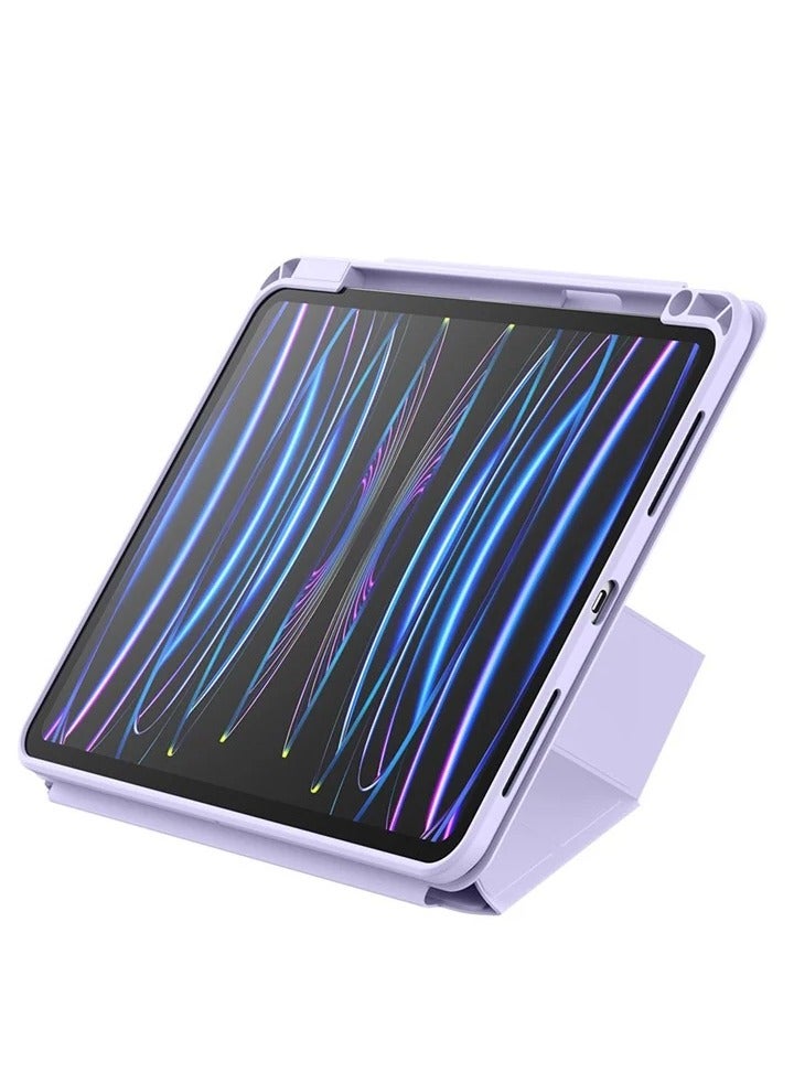 بيسوس Baseus Minimalist Series Magnetic Case for Pad Pro 11-inch (2018/2020/2021/2022) /Pad Air 4/Air 5/Air6 10.9-inch, Light Purple Light Purple - Image 4