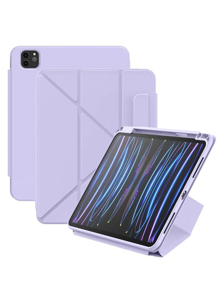 بيسوس Baseus Minimalist Series Magnetic Case for Pad Pro 11-inch (2018/2020/2021/2022) /Pad Air 4/Air 5/Air6 10.9-inch, Light Purple Light Purple - Image 5