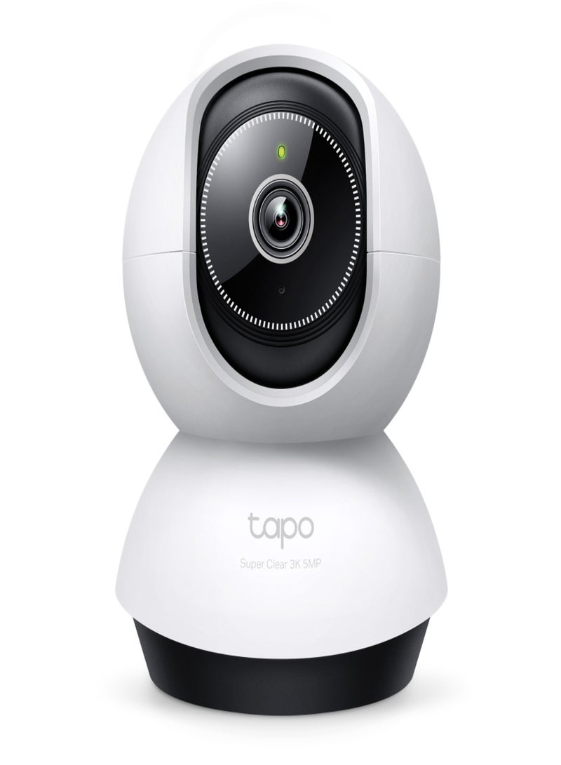 TP-LINK - Tapo TC74 3K 5MP (2880×1620 px) 360º  Pan/Tilt AI Home Security Wi-Fi Camera, Person Detection, Two-Way Audio - Image 1
