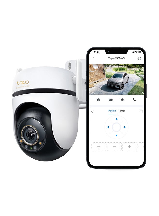 TP-LINK Tapo TC43 3K 5MP (2880×1620 px)  360° Panoramic View Outdoor Pan/Tilt Security WiFi Camera, IP66 Weatherproofing  - Image 3
