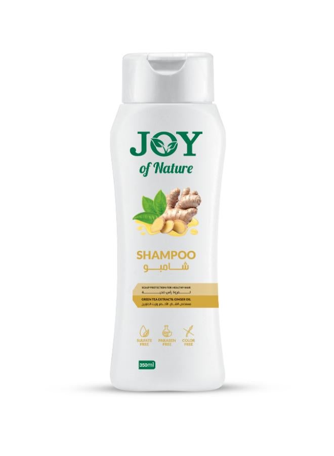 JOY Green Tea & Ginger Shampoo  - White 350ml