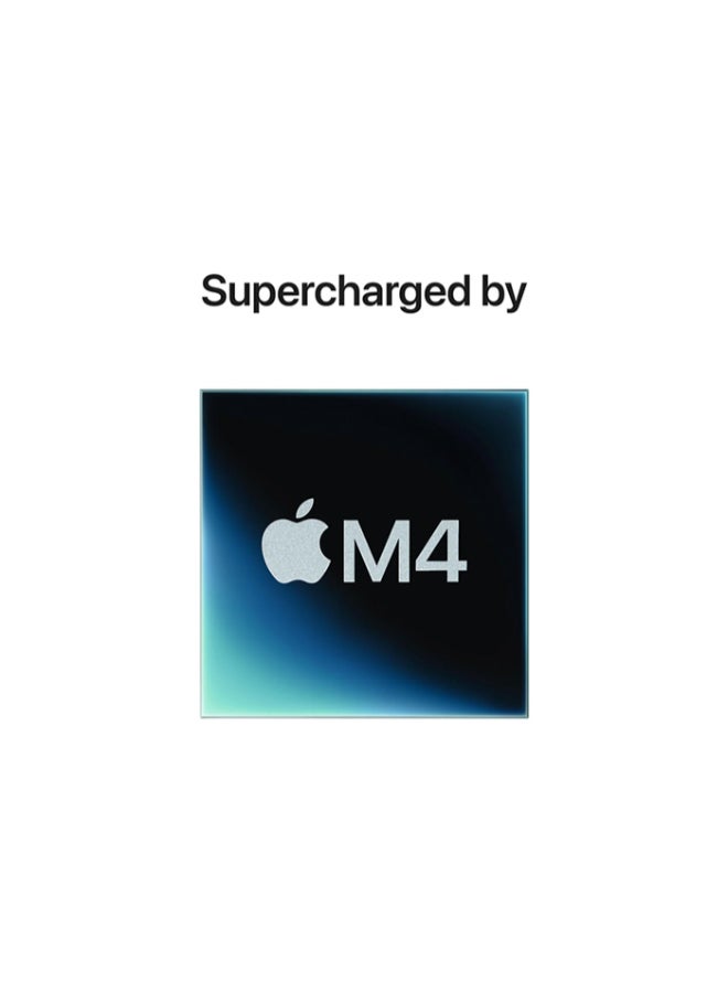 أبل - iMac With 24-inch 4.5K Retina (4480x2520) Display, M4 chip 10-core CPU Processor/24GB RAM/1TB SSD/10‑core GPU/MacOS Sequoia/ English/Arabic Silver - Image 1
