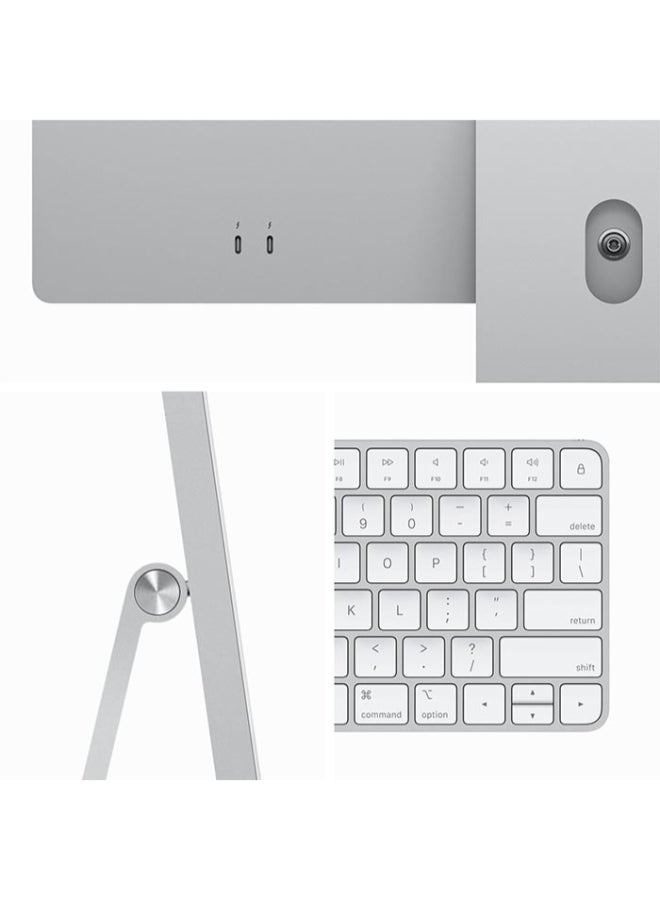 Apple iMac With 24-Inch 4.5K Retina (4480x2520) Display,M3 chip 8-core CPU Processor/16GB RAM DDR5/1TB SSD/10‑core GPU/MacOS Sonoma/ English/Arabic Silver - Image 4