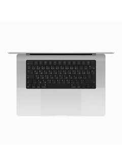 أبل MacBook Pro With 16-Inch Liquid Retina XDR (3456x2234) Display, M4 Pro chip 14‑core CPU Processor/24GB RAM DDR5/1TB SSD/ 20‑core GPU/ MacOS Sequoia English/Arabic Silver  - Image 2