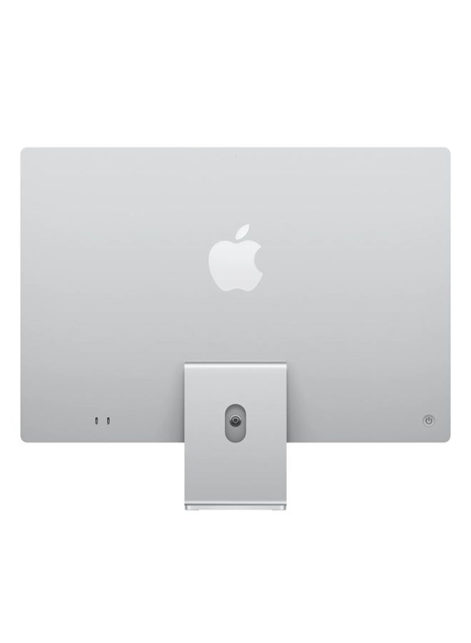 أبل - iMac With 24-inch 4.5K Retina (4480x2520) Display,M4 chip 10-core CPU Processor/16GB RAM/1TB SSD/10‑core GPU/MacOS Sequoia/ English/Arabic Silver - Image 1