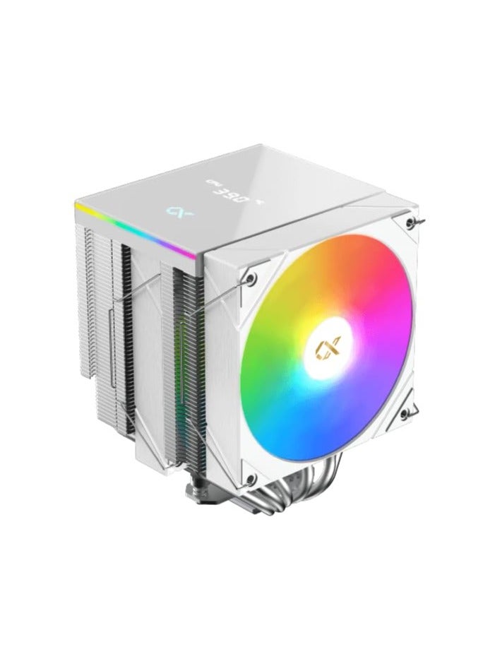 Xigmatek AK6 Dual Digital Arctic CPU Cooler, Black, 154mm, EN45844, LGA 1700/1200/115x, AM5/AM4, 240W TDP, ARGB LED, 78 CFM, 12VDC | White  - Image 1