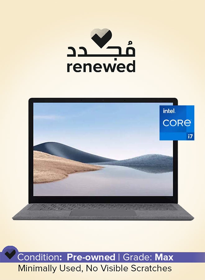 Microsoft - Renewed - Surface Laptop 4 Laptop With 13-Inch Full HD Display,Intel Core i7-1185G7 Processor/Dual Core/11th Gen/16GB RAM/512GB SSD/Intel Iris XE Graphics/Windows 10 English/Arabic Platinum Fabric - Image 1