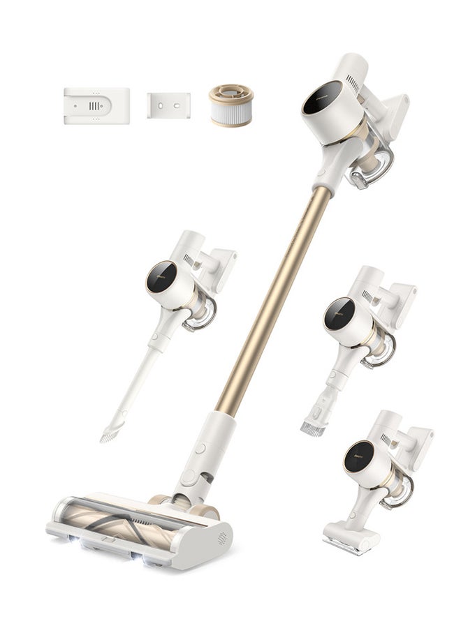 دريم مكنسة كهربائية لاسلكية دريم R10، مكنسة قوية بقوة 120AW مع مصابيح LED، فرشاة مضادة للتشابك، بطارية قابلة للشحن تصل إلى 60 دقيقة، مكنسة يدوية لتنظيف عميق للشعر، الأرضيات الصلبة، والسجاد - Image 1