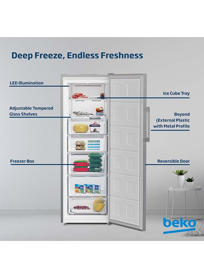 بيكو فريزر عمودي سعة 291 لتر إجمالي (260 صافي)، باب واحد، بدون صقيع، ضجيج منخفض، باب قابل للعكس، تركيب سلس - Image 3