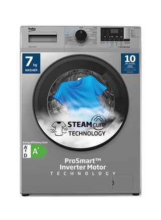 7 kg Front Load Washing Machine, 1200 RPM, 15 Programmes, Low Noise, Quick wash 14/28 Minutes, SteamCure Wash, Digital Display, DrumClean Function, 10 Years Warranty on ProSmart Inverter Motor 7 kg WCV7612US Silver - pnsku/N70160925V/45/_/1750838536/de9da3dc-3dc1-4643-bcac-907c71186c48