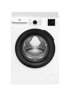 بيكو 8 kg Front Load Washing Machine, 1400 RPM, 15 Programmes, Low Noise, Quick wash 14/28 Minutes, SteamCure Wash, StainExpert, Digital Display, DrumClean Function, 10 Years Warranty on ProSmart Inverter Motor 8 kg WTV814UNXW White 