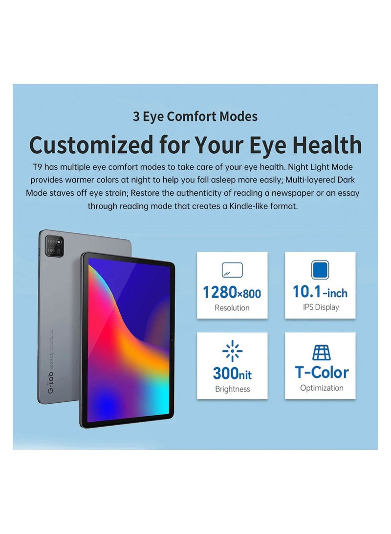 G-Tab T9 Tablet (WIFI) 64GB 3GB Ram Grey-Middle east version