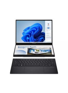 ASUS Zenbook Duo Laptop With 14 Inch 3K (2880x1800) OLED Display 120Hz,Intel  Core Ultra 7- 255H Processor/ 1TB SSD/32GB RAM DDR5/Windows 11 Home/Intel Arc Graphics/ English/Arabic Inkwell Gray  - Image 1