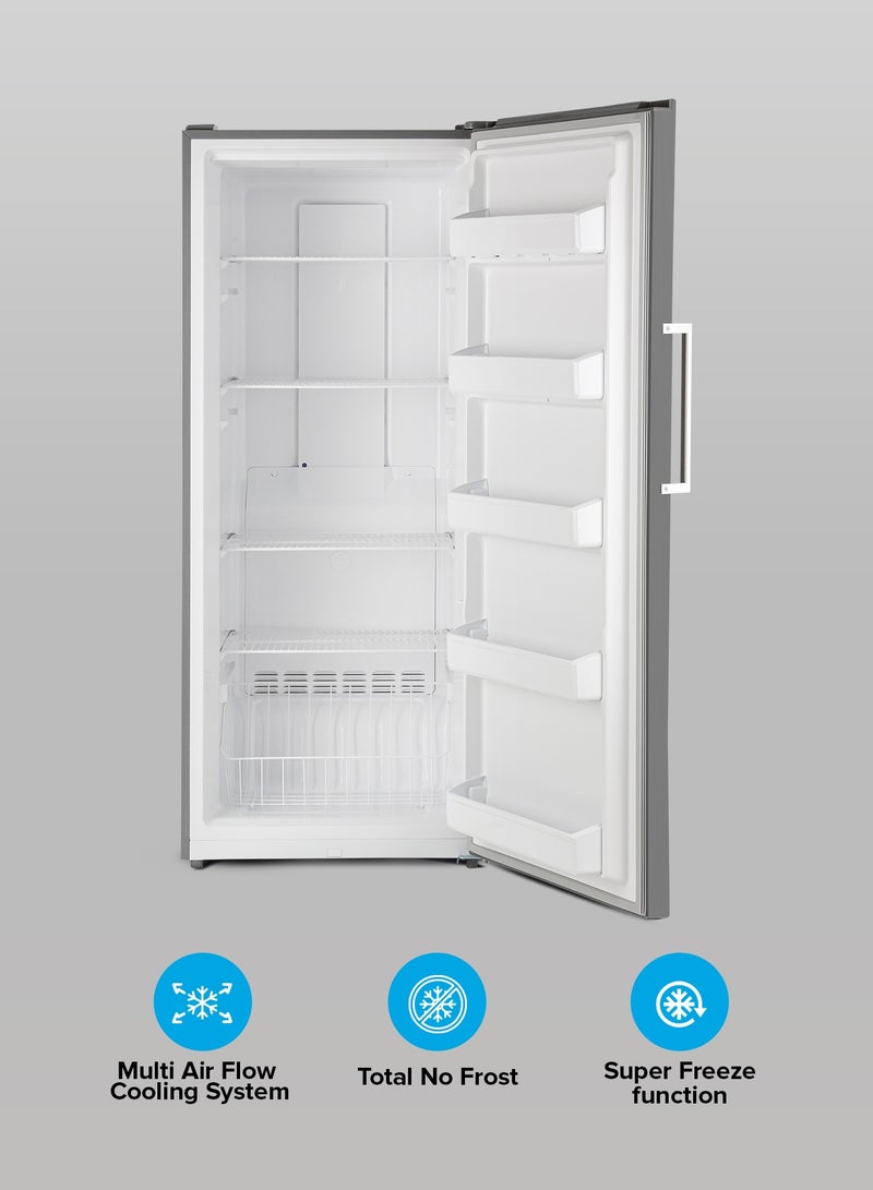 جيباس 500 L Gross/433 L Net Capacity No Frost Upright Freezer Convertible And Huge Storage Capacity, Inverter Compressor, Freeze And Fridge Conversion Option, Digital Temperature Control, Door Open Alarm GRFU5125XHN 150 W GRFU5125XHN Metallic Grey  - Image 2