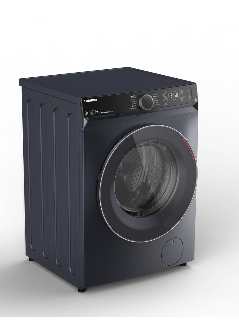 Washing Machine Automatic Ultra Fine Bubbles, the great waves, Steam, WI-FI 9KG Washer + 6KG dryer, Origin Inverter, Morandi Grey 9 kg TWD-BM100GF4EG(MK) Grey