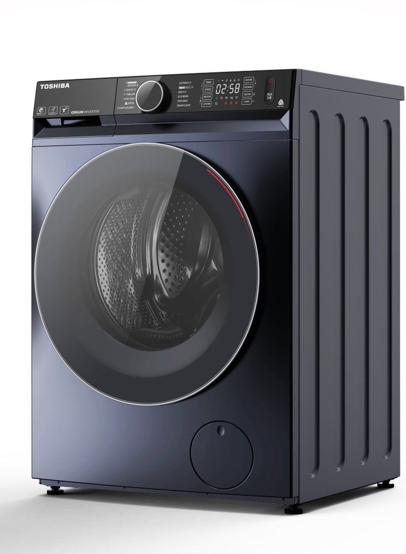 Washing Machine Automatic Ultra Fine Bubbles, the great waves, Steam, WI-FI 9KG Washer + 6KG dryer, Origin Inverter, Morandi Grey 9 kg TWD-BM100GF4EG(MK) Grey