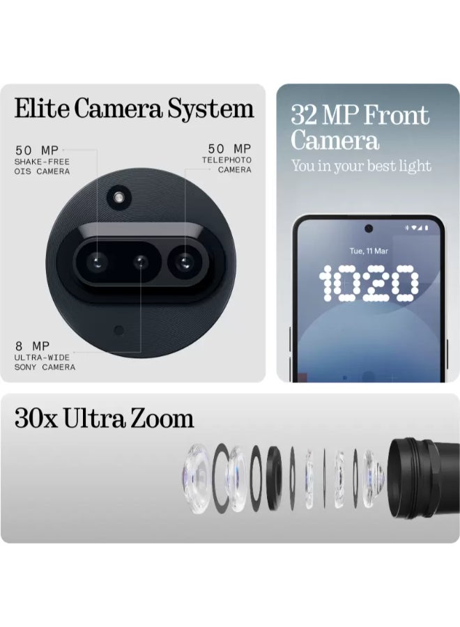 Nothing Phone (3a) Dual SIM  Black 12GB RAM 256GB  Bundle (CMF Buds) - Middle East Version  - Image 4