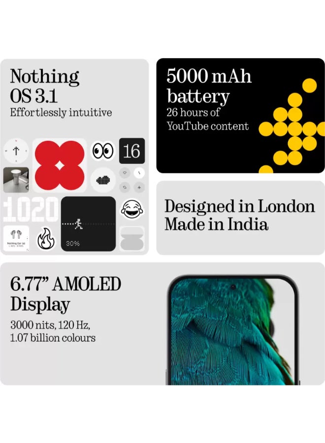 Nothing - Phone (3a) Dual SIM White 12GB RAM 256GB  Bundle (CMF Buds) - Middle East Version - Image 1