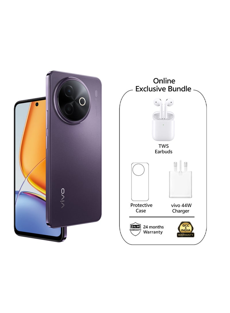 vivo Y39 5G Dual SIM Royal Purple 8GB RAM 256GB With TWS Earbuds And 24-Month Warranty - Middle East Version  - Image 1