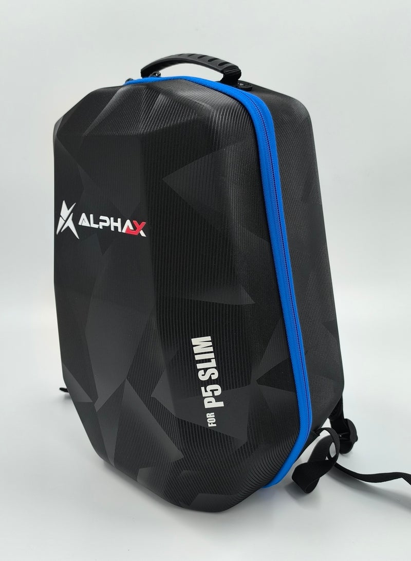Alpha X PlayStation 5 Slim HardShell Travel Backpack - Black / Blue  - Image 2