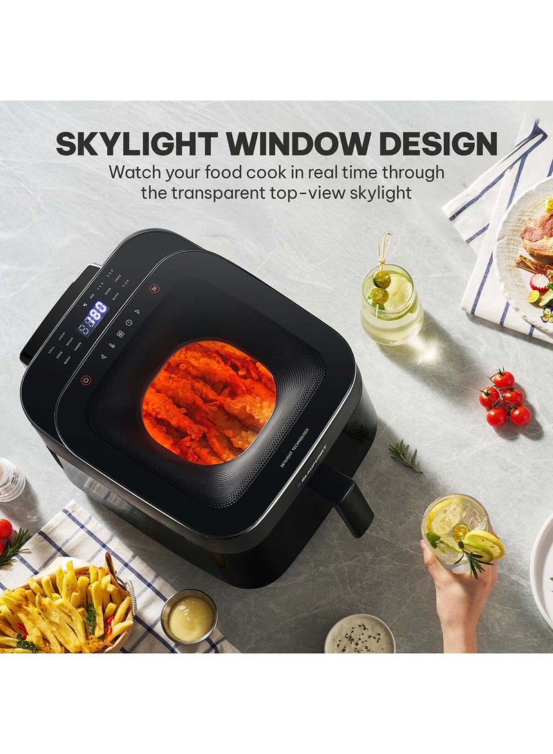 Blaupunkt Digital Air Fryer 1700W – Skylight Top Window, 6.5L Basket, 12 Preset Menus, LED Display, Rapid Air Circulation, Bladeless Fan, Cool-Touch Design, Easy to Clean, 2-Year Warranty 6.5 L 1700 W KAW717 Black - Image 3