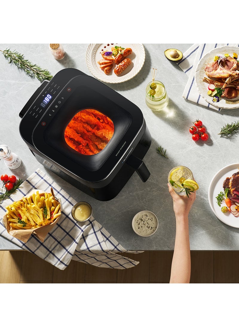 Blaupunkt - Digital Air Fryer, 8 Preset Menus, LED Display 5 L 1500 W KAD515 Stainless Steel/Black - Image 1