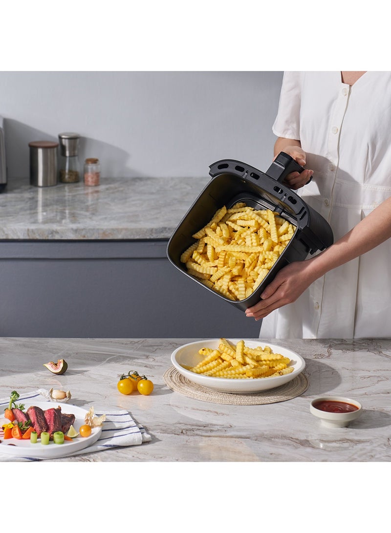 Blaupunkt - Digital Air Fryer, 8 Preset Menus, LED Display 5 L 1500 W KAD515 Stainless Steel/Black - Image 1