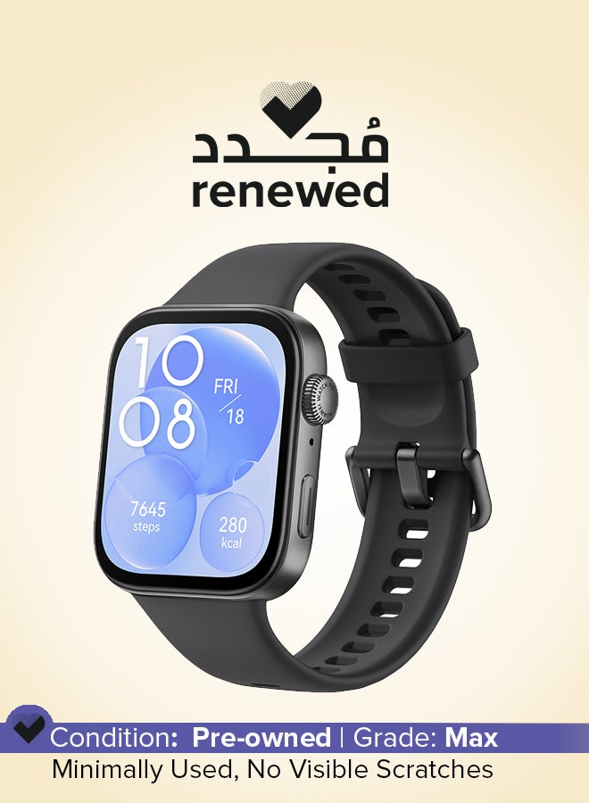 هواوي مجدد - ساعة ذكية Watch Fit 3 بعلبة ألمنيوم مع حزام رياضي - Image 1