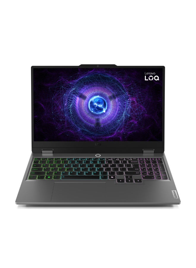Lenovo LOQ 15IRX9 Laptop With 15.6 Inch Full HD (1920x1080) Display IPS, Intel Core i7-13650HX Processor/24GB RAM DDR5/512GB SSD/6GB NVIDIA GeForce RTX 3050 Graphics/Windows 11 Home/ English/Arabic Luna Grey  - Image 1