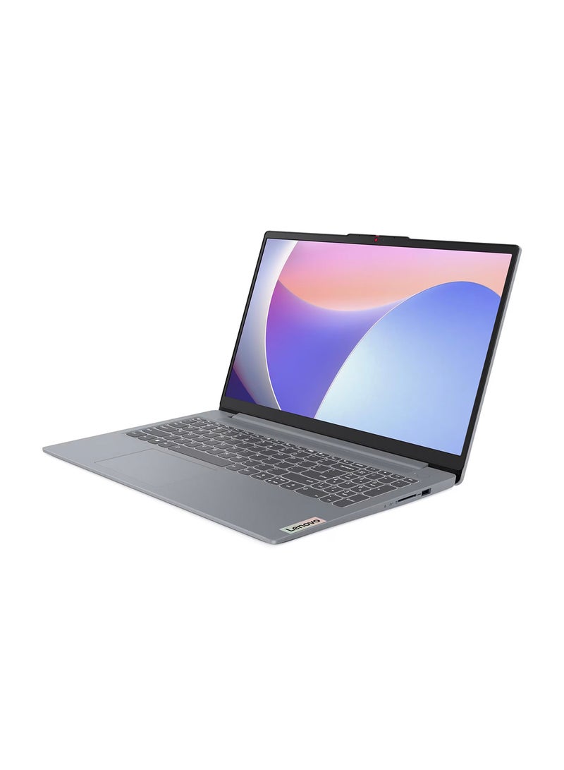 Lenovo IdeaPad Slim 3 Laptop With 15.6 Inch Full HD (1920x1080) Display,Intel Core i3-N305 Processor/8GB RAM DDR5/512GB SSD/Windows 11 Home/Intel UHD Graphics+Lenovo15.6 Inch Laptop Casual Toploader English/Arabic Arctic Grey - Image 1