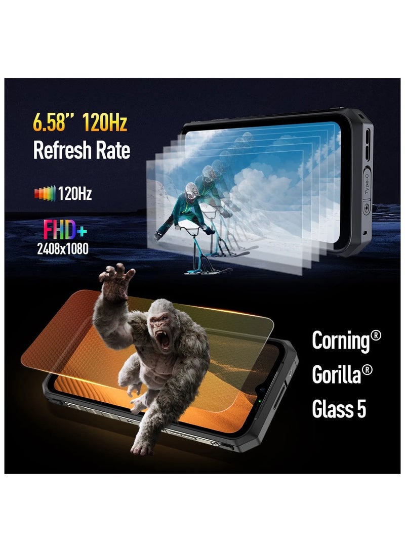 أوليفون كاميرا تصوير حراري Power Armor 19T FLIR® هاتف متين 17GB RAM +256GB ROM Helio G99 66W للهواتف المحمولة - Image 2