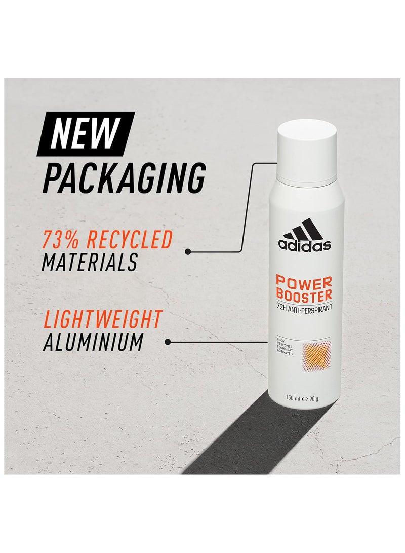 اديداس POWER BOOSTER Anti-Perspirant SPRAY For Women 150ml - Image 3